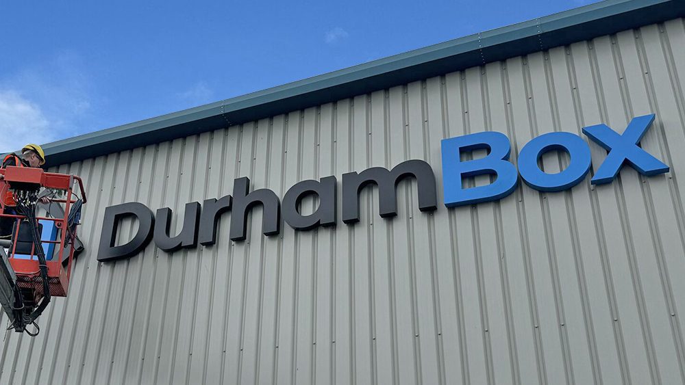 Outdoor Signage on Industrial Building